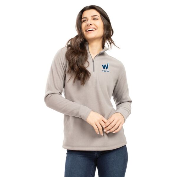 Ladies Micro-Lite Fleece 1/4 Zip Pullover Thumbnail