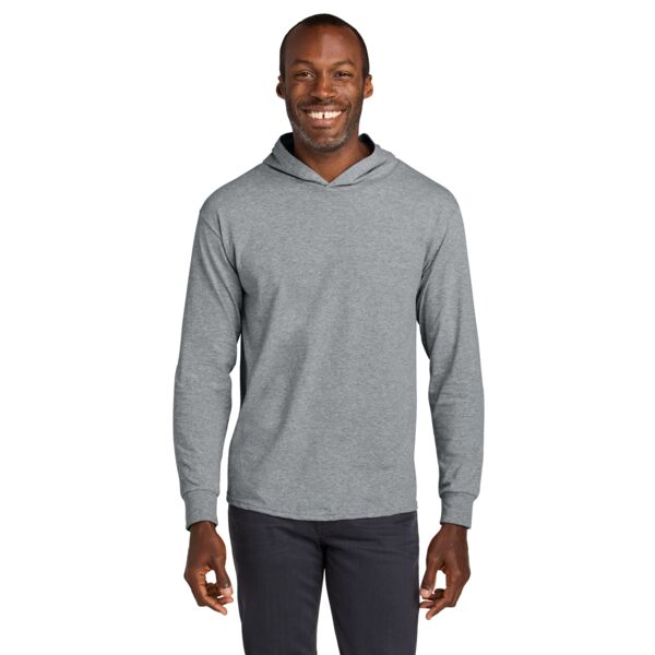 Classics Unisex Cotton Long Sleeve Hooded T Shirt Thumbnail