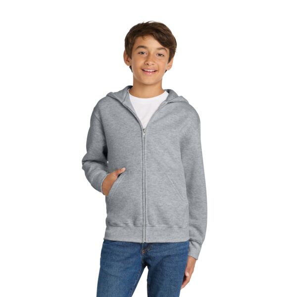Youth Core Fleece Full Zip Hooded Sweatshirt Thumbnail