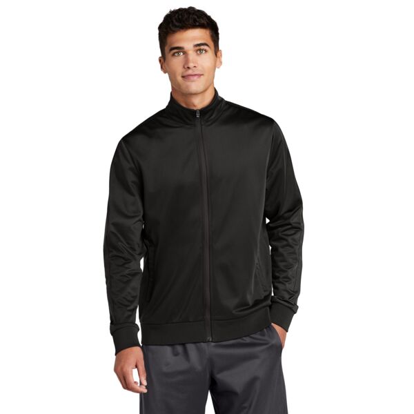 Tricot Sleeve Stripe Track Jacket Thumbnail