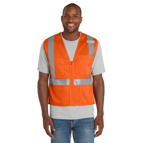 Ansi 107 Class 2 Mesh Zippered Vest Thumbnail